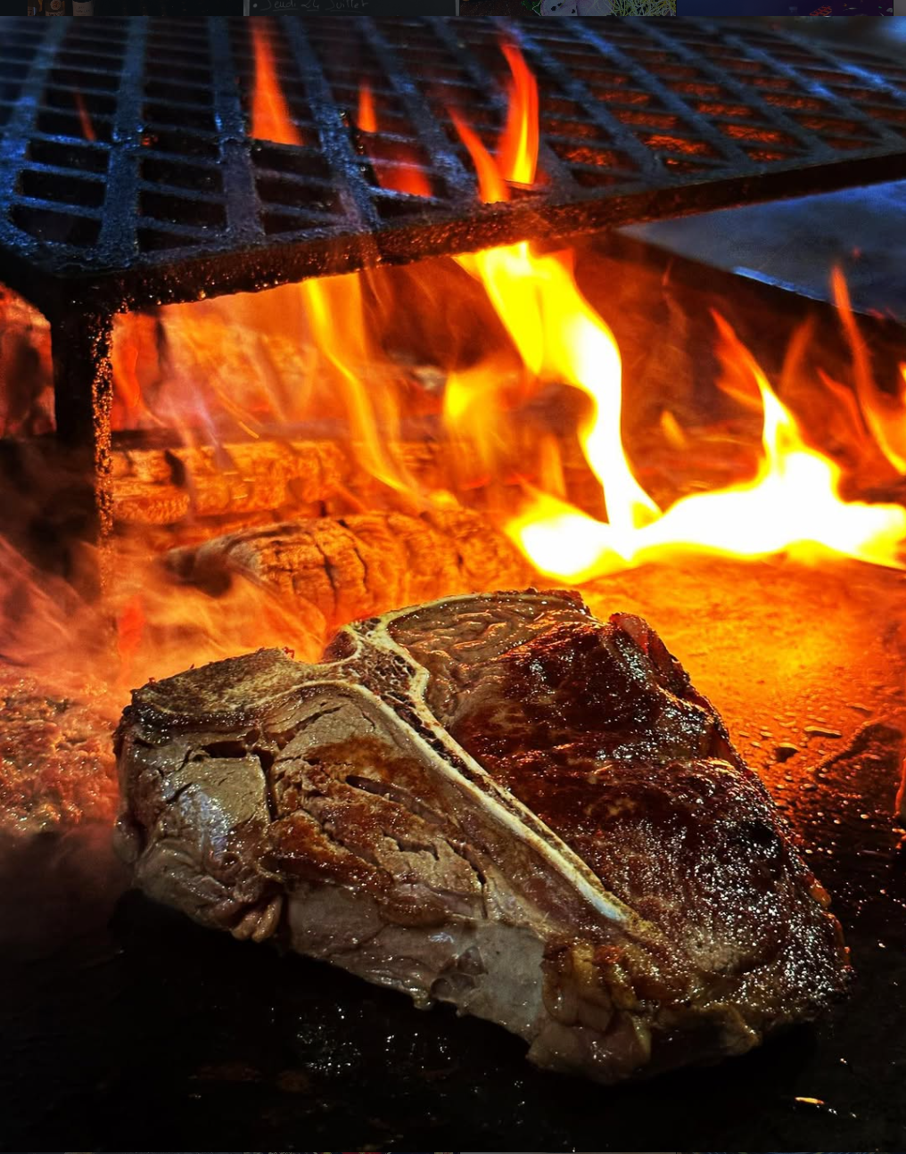 Viande au feu de bois